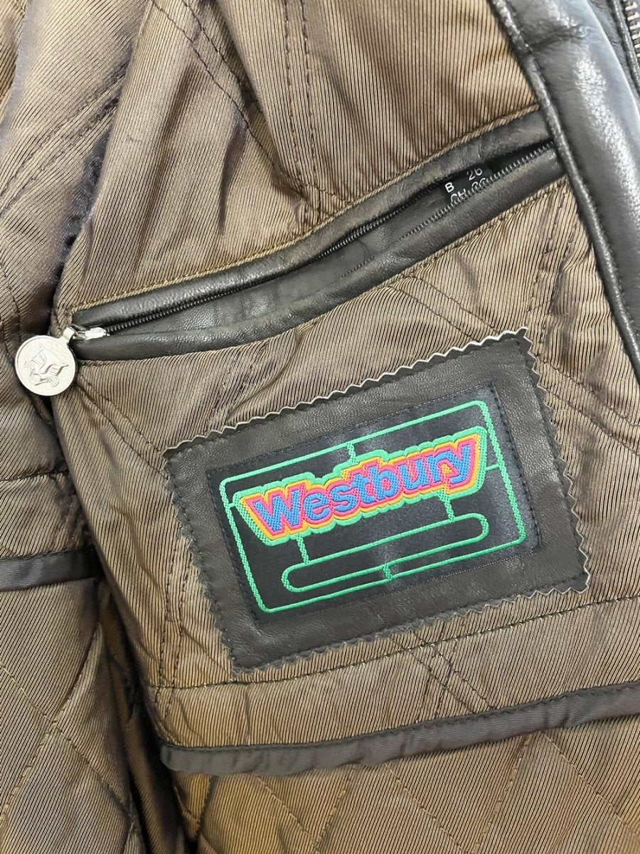 vintage westbury butter leather bomber jacket - good market thrift store
