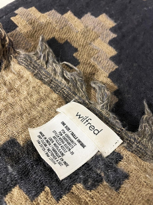 wilfred 100% wool blanket scarf | diamond mosaic | aritzia - good market thrift store