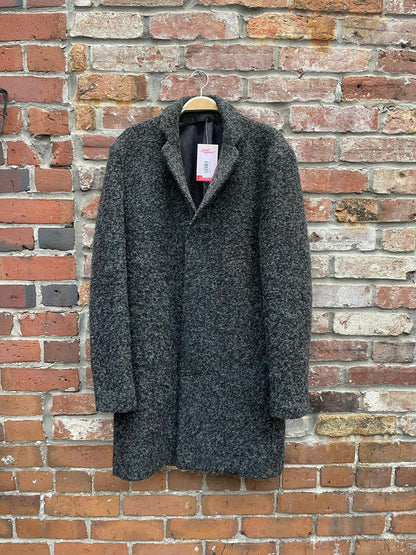 selected homme brove wool-blend boucle coat