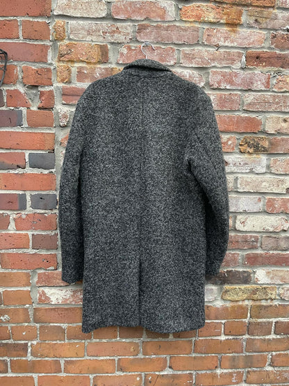 selected homme brove wool-blend boucle coat
