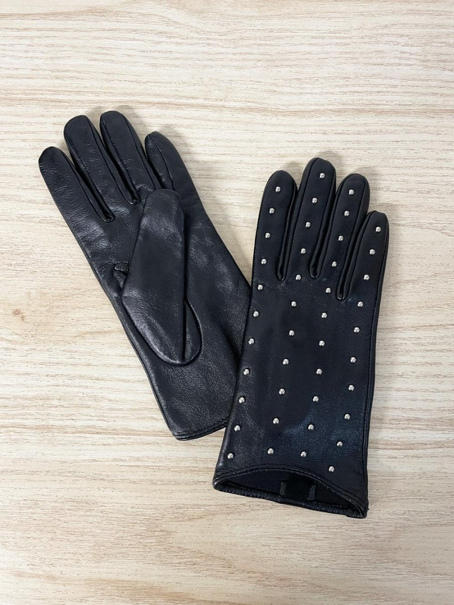 danier lambskin studded leather gloves - good market thrift store