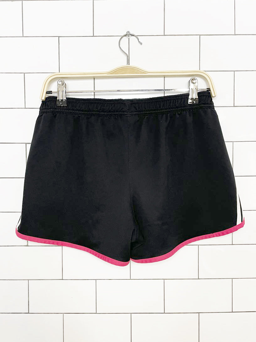 adidas three stripes pink sporty prep athletic short shorts