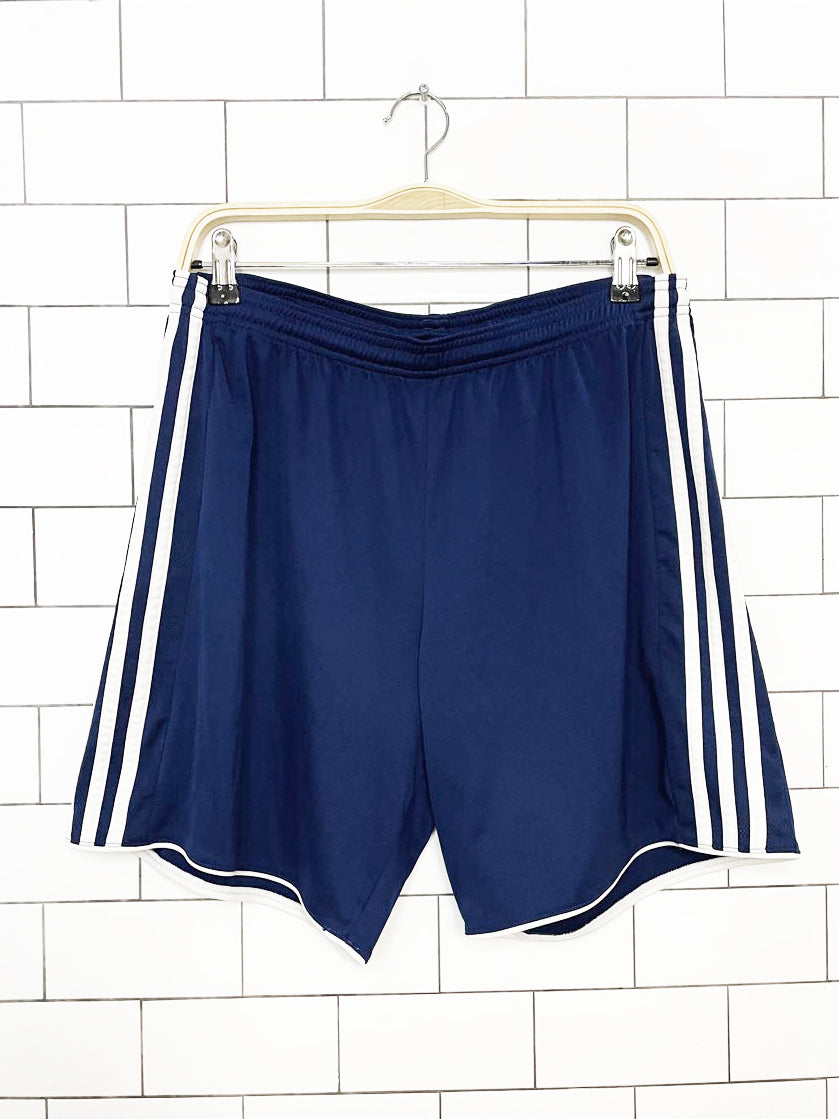 adidas three stripes sporty prep athletic shorts