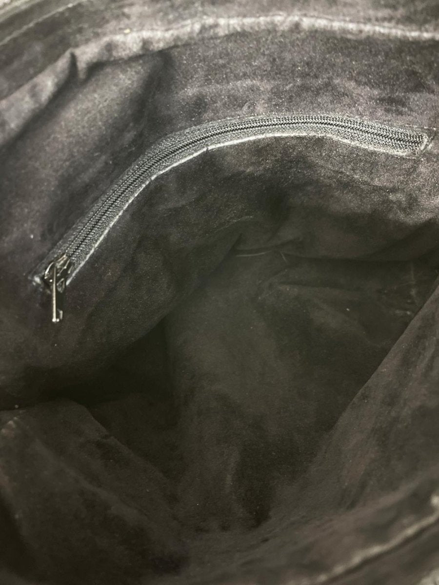 vintage quilted leather bag with chain strap - good market thrift store