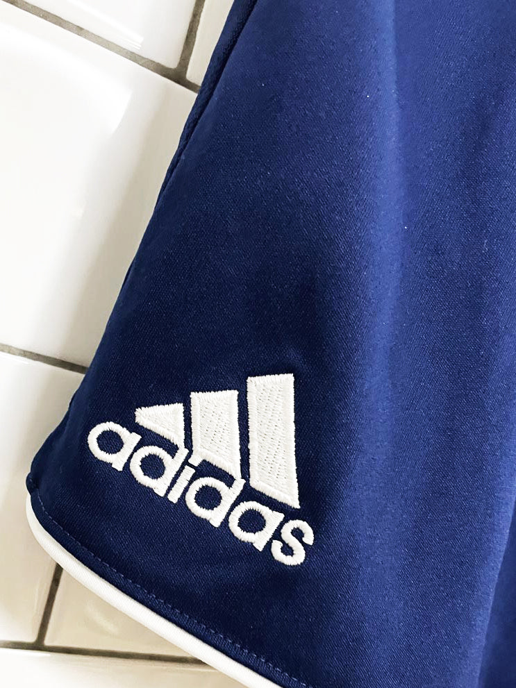 adidas three stripes sporty prep athletic shorts