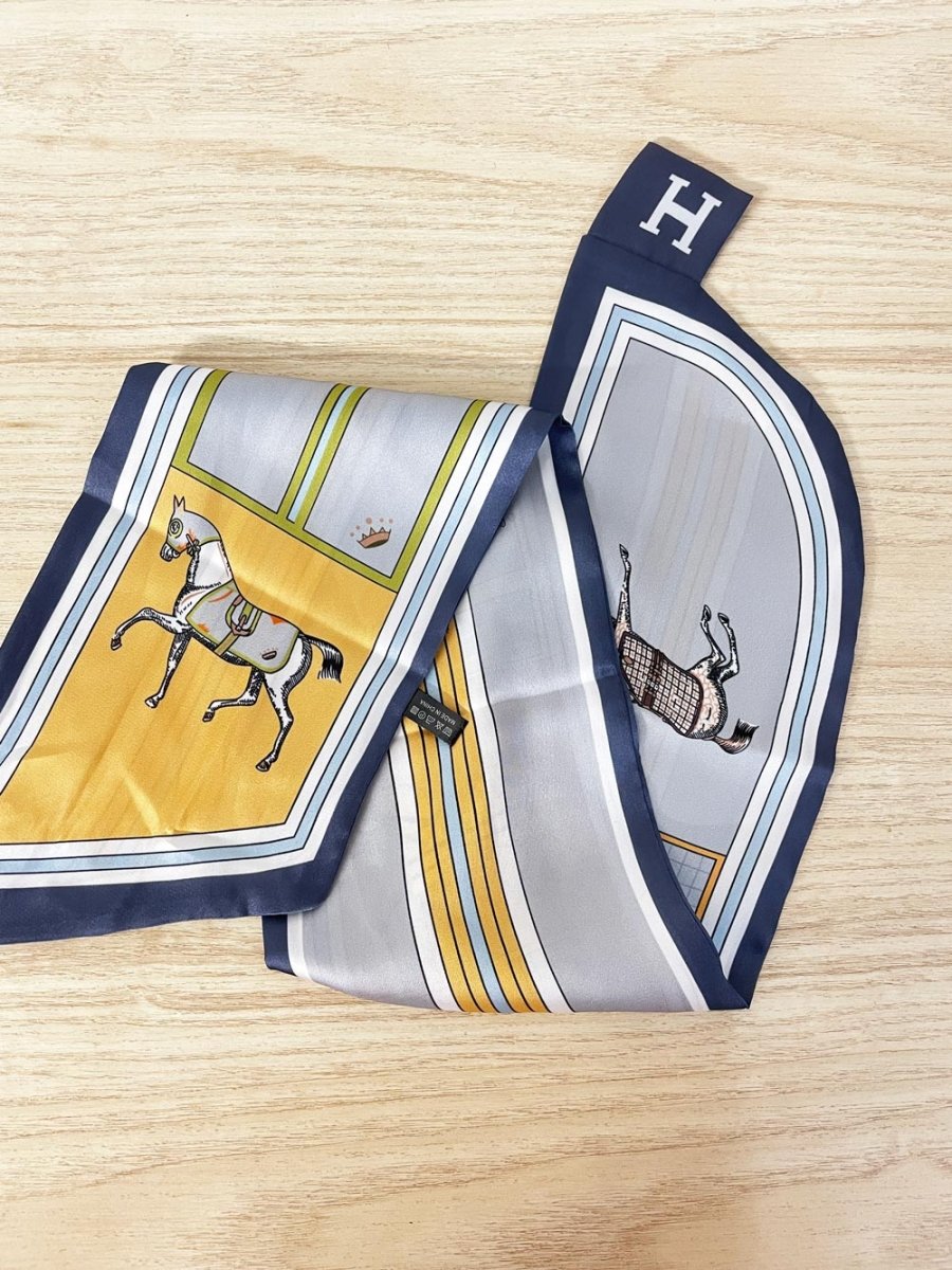 satin equestrian horse neck scarf - good market thrift store