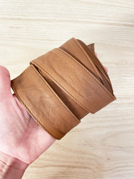 inwear butter leather classic wrap belt - good market thrift store