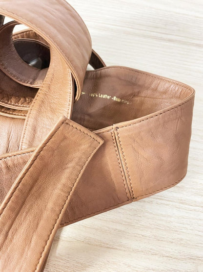 inwear butter leather classic wrap belt - good market thrift store