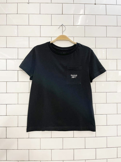 reebok logo pocket tee - good market thrift store