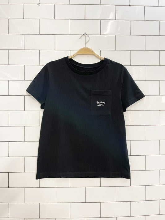 reebok logo pocket tee - good market thrift store
