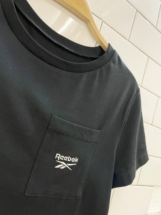 reebok logo pocket tee - good market thrift store