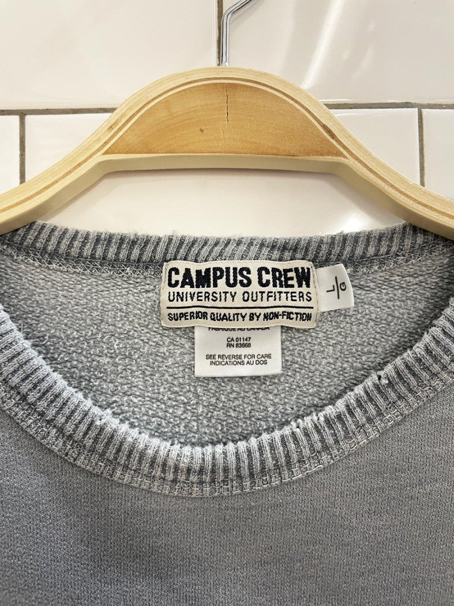 vintage 90s campus crew embroidered logo cottage crew - good market thrift store