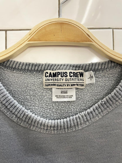 vintage 90s campus crew embroidered logo cottage crew - good market thrift store