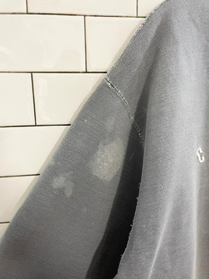 vintage 90s campus crew embroidered logo cottage crew - good market thrift store