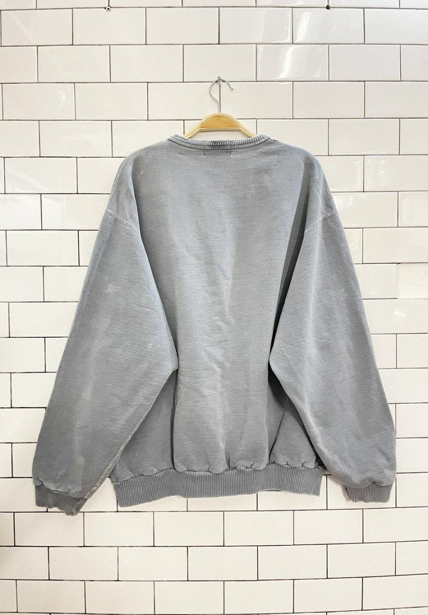 vintage 90s campus crew embroidered logo cottage crew - good market thrift store