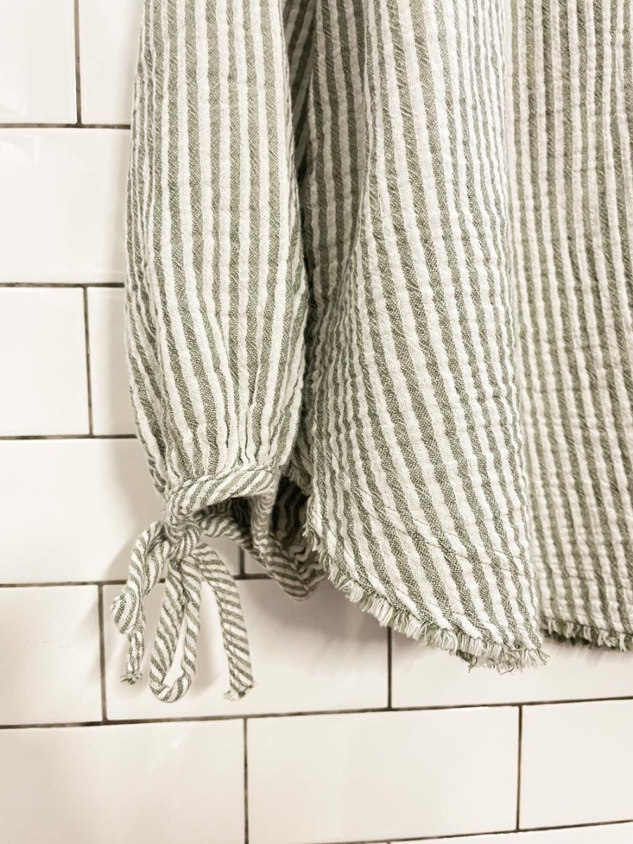 aerie daybreak gauze cotton cover up shirt - good market thrift store