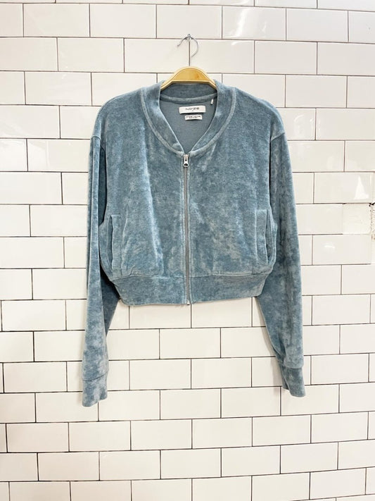 noize 2025 trish velour zip up sweatshirt - good market thrift store