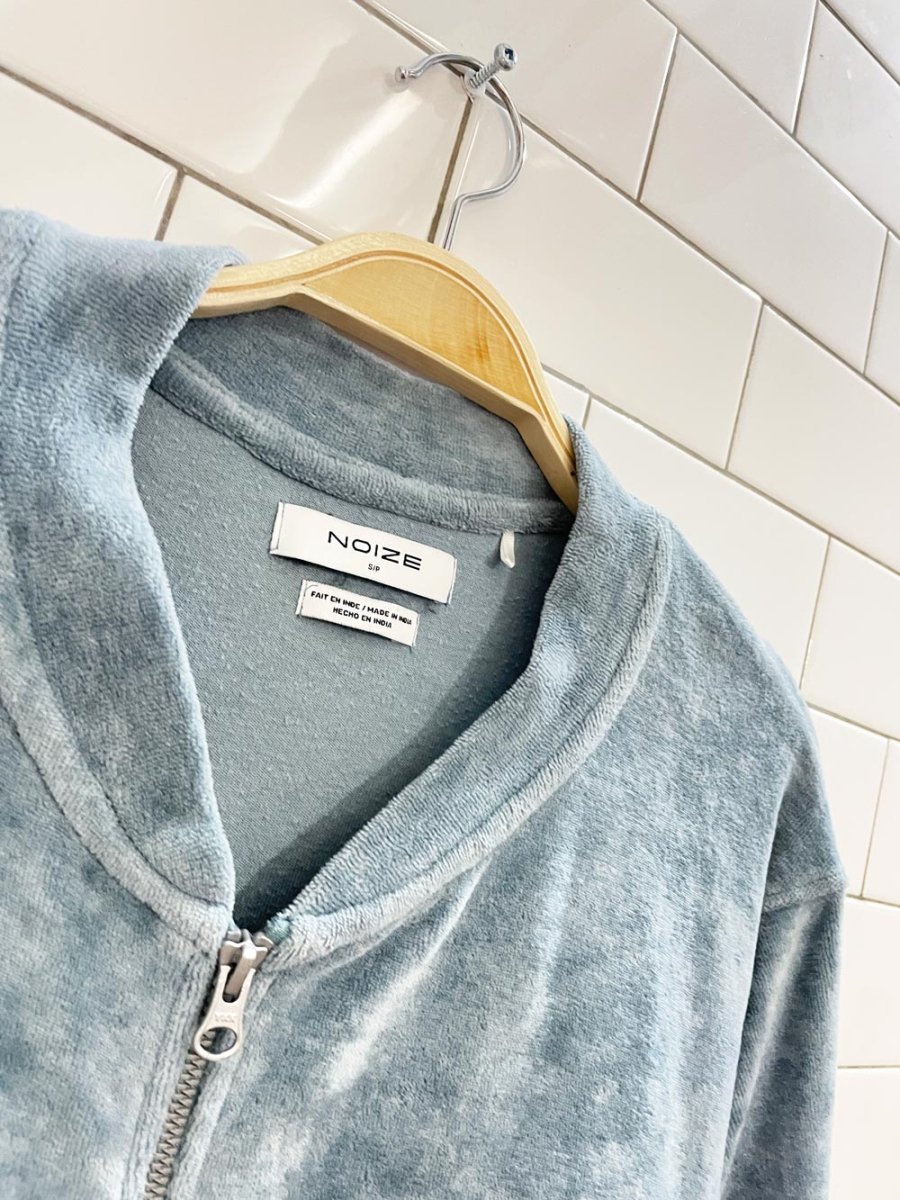 noize 2025 trish velour zip up sweatshirt - good market thrift store