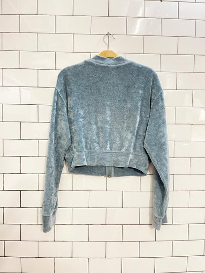 noize 2025 trish velour zip up sweatshirt - good market thrift store