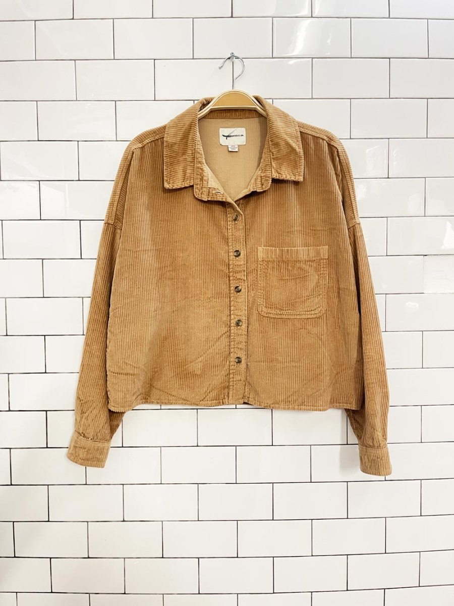 american eagle chunky cord crop shirt - good market thrift store