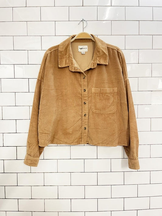 american eagle chunky cord crop shirt - good market thrift store