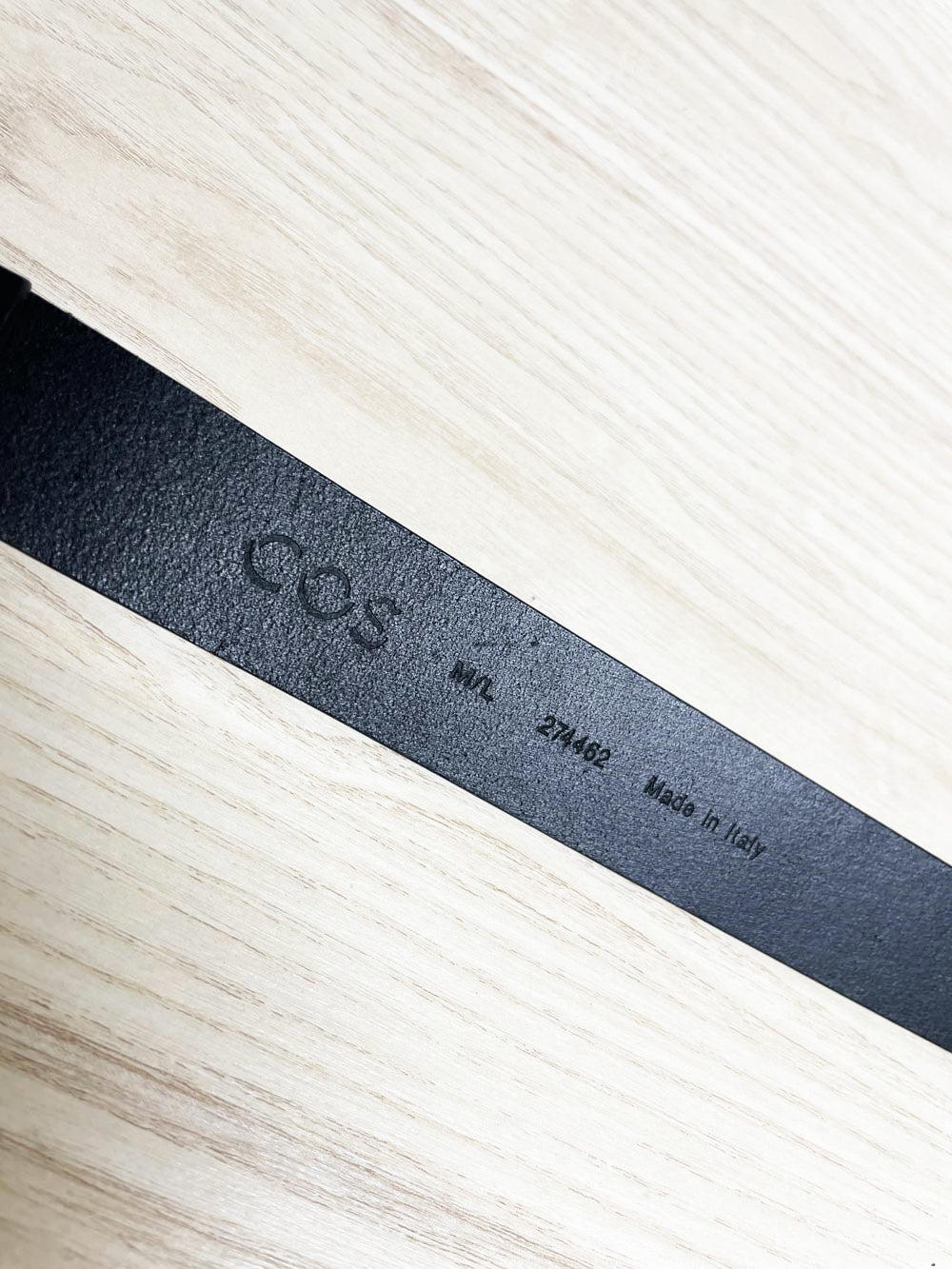 cos minimal leather belt | made in italy