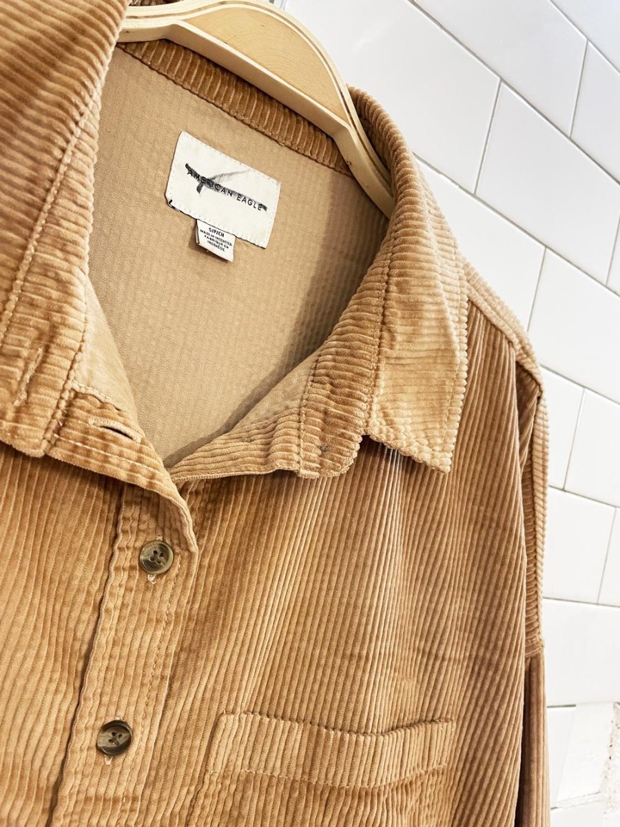 american eagle chunky cord crop shirt - good market thrift store