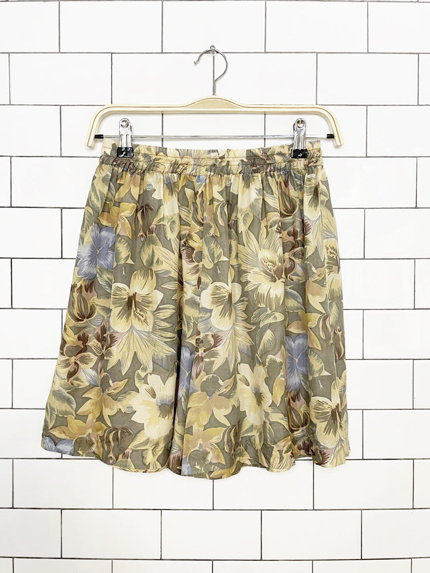 x2 vintage sophisticates 100% silk resort shirt + shorts set | jonathon martin
