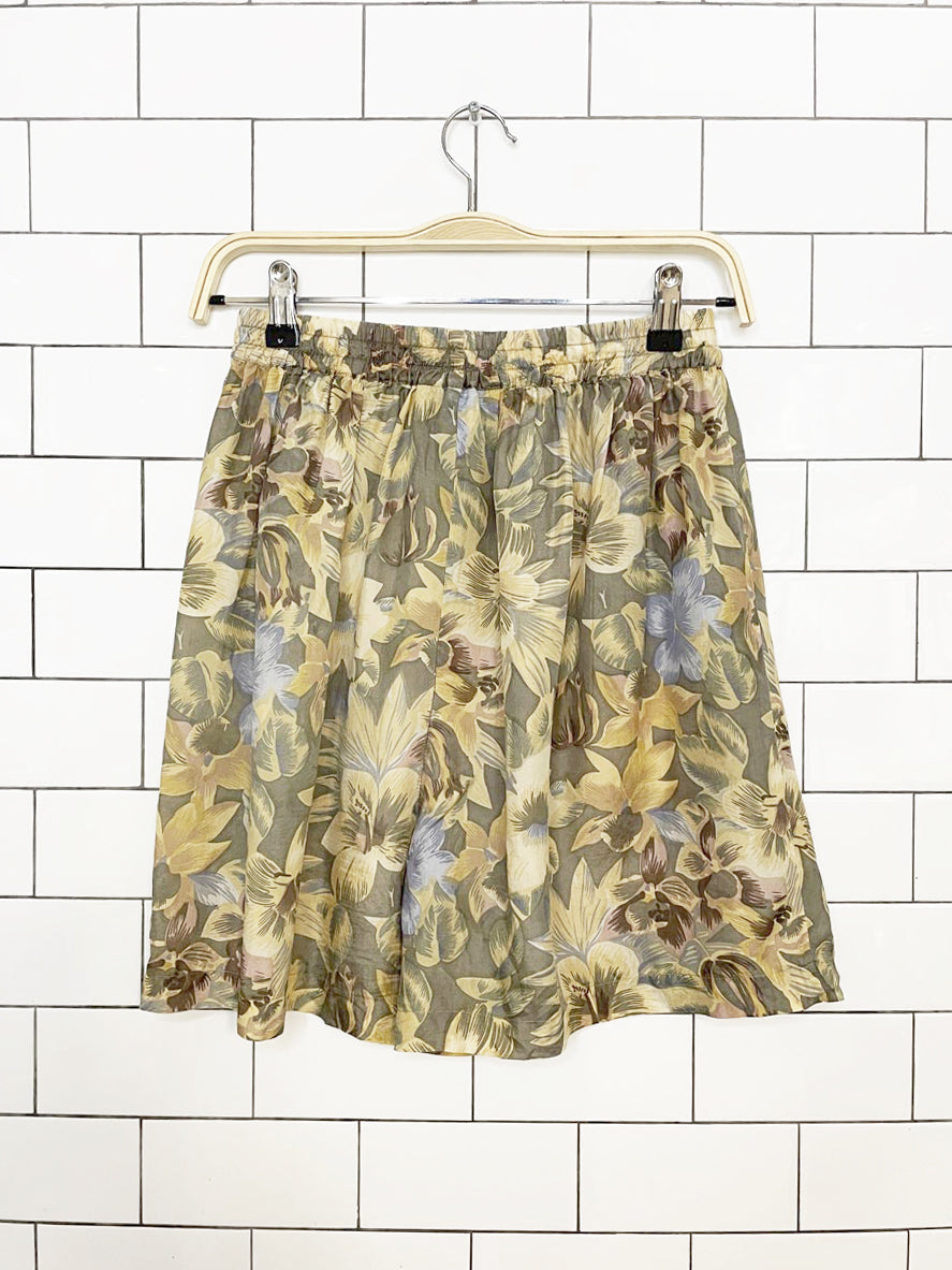x2 vintage sophisticates 100% silk resort shirt + shorts set | jonathon martin