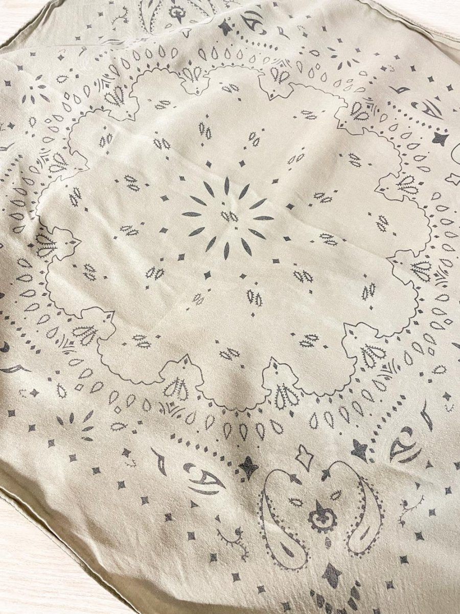 vintage paisley cotton handkerchief - good market thrift store