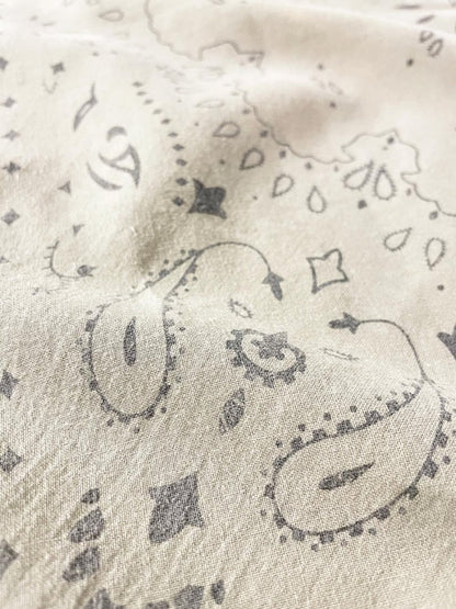 vintage paisley cotton handkerchief - good market thrift store