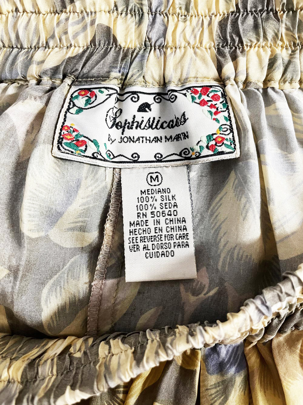 x2 vintage sophisticates 100% silk resort shirt + shorts set | jonathon martin