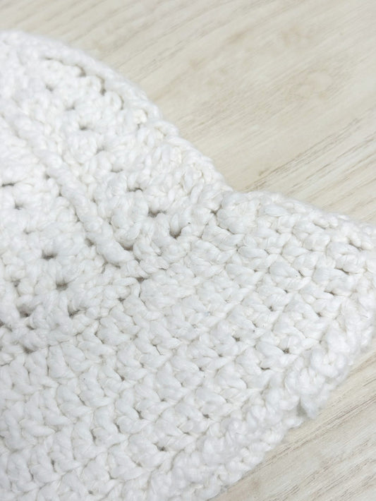 handmade crochet chunky knit bucket hat