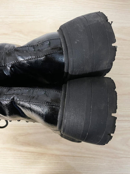 call it spring jadyn patent platform combat boot | lug sole - good market thrift store