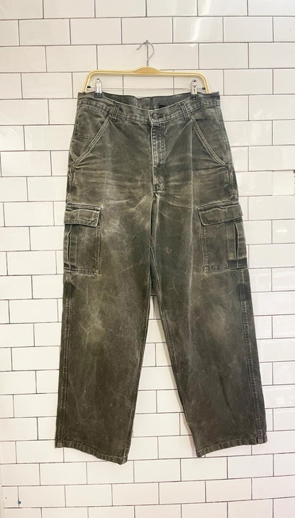 dakota twill utility workwear cargo pants - good market thrift store