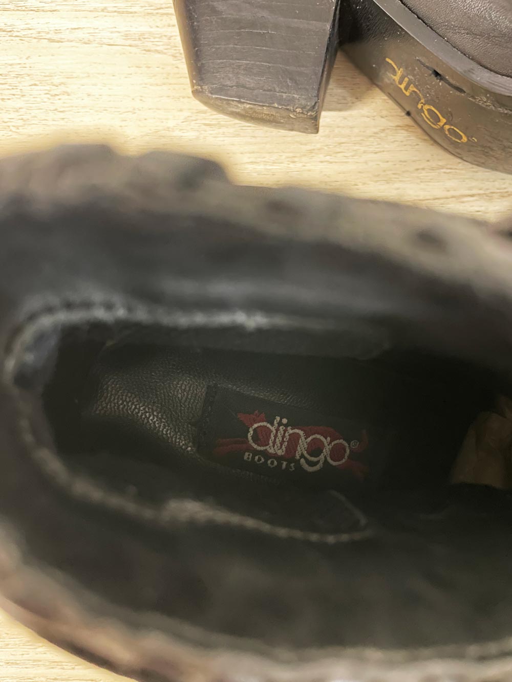 vintage 90s dingo leather western buckle heeled ankle boots - good market thrift store