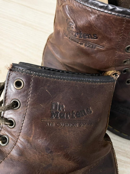 vintage late 90s doc martens 8 - eye oiled leather boots | made in England - good market thrift store