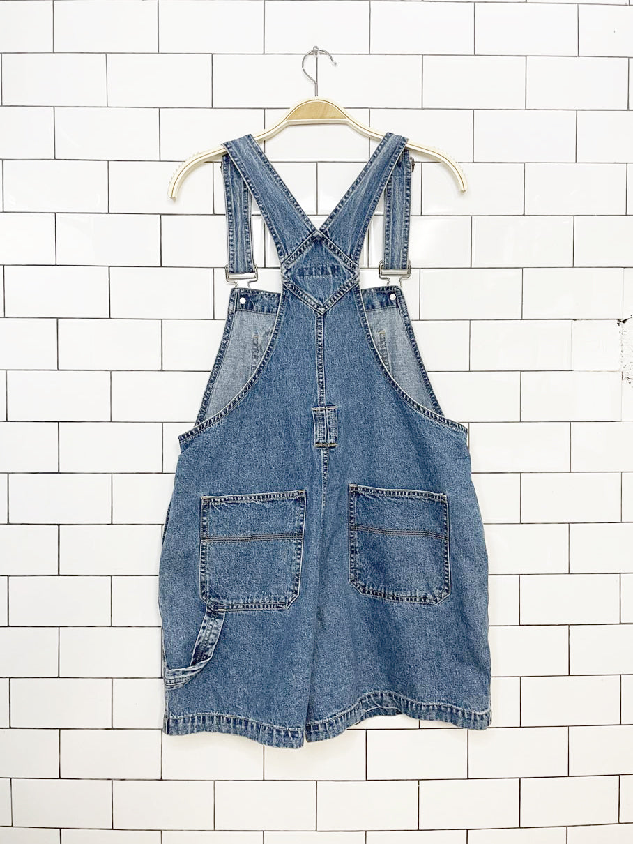 y2k no boundaries denim carpenter overall shorts