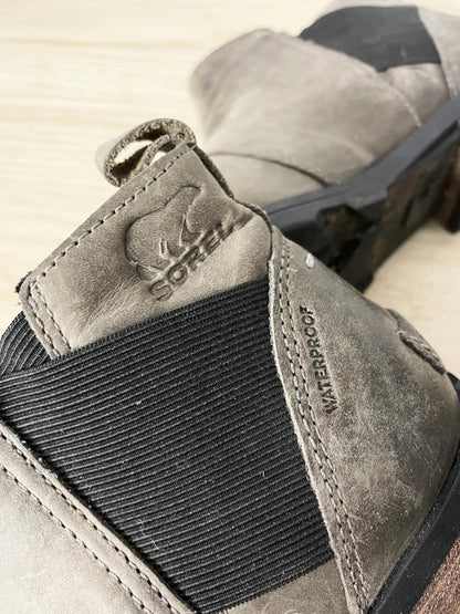 sorel emelie leather chelsea boot - good market thrift store