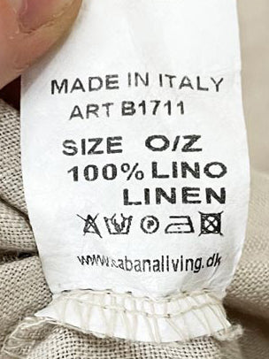cabana living 100% linen raw edge relaxed resort maxi dress | made in Italy