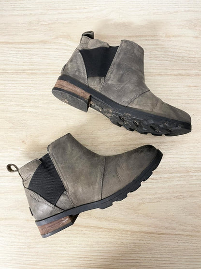 sorel emelie leather chelsea boot - good market thrift store