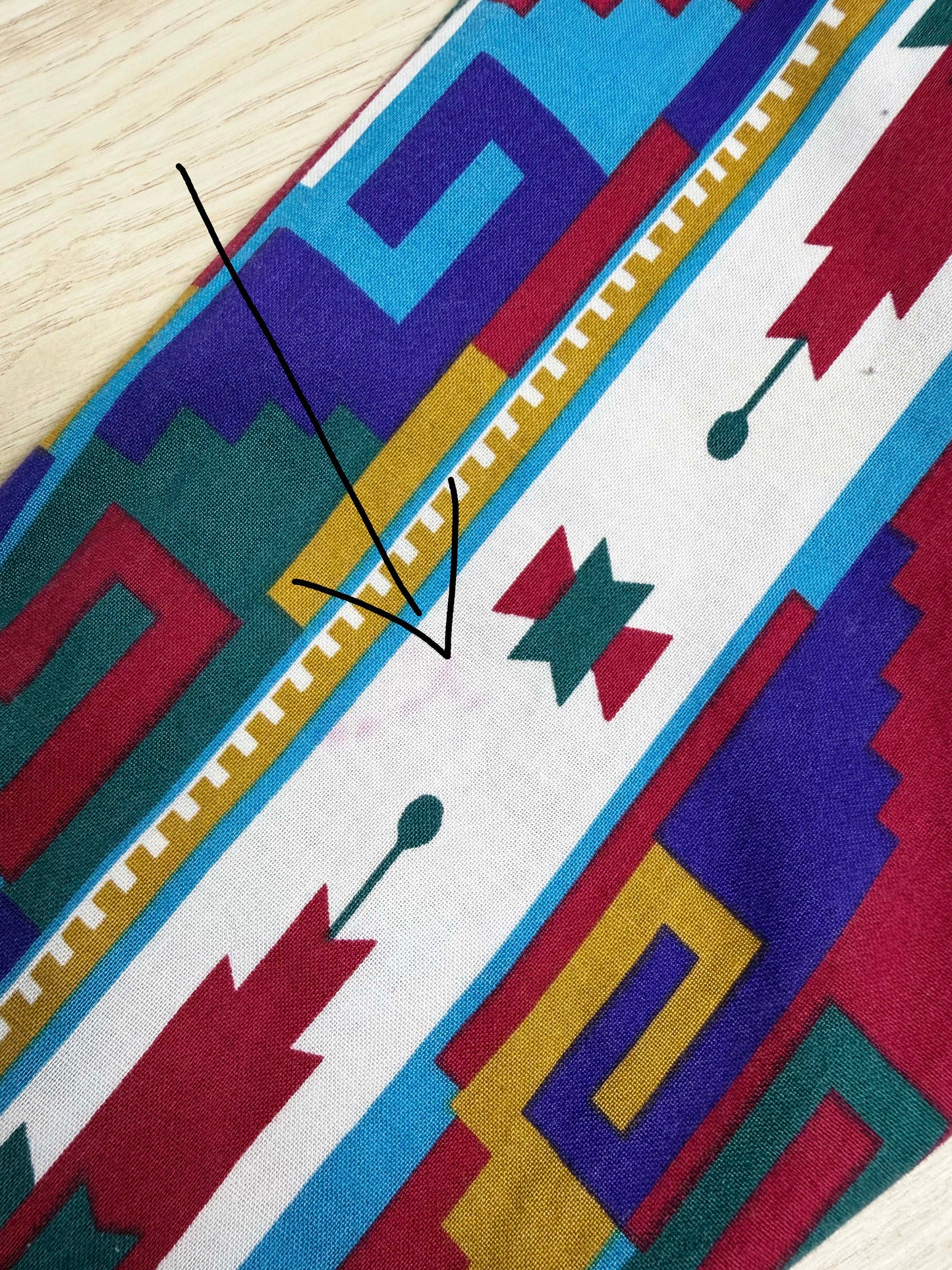 vintage 90s southwest canyon vibrant geometric western full button shirt