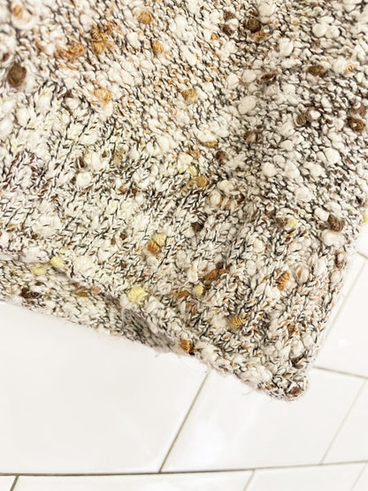 vintage boucle knit sleeveless turtleneck sweater vest - good market thrift store