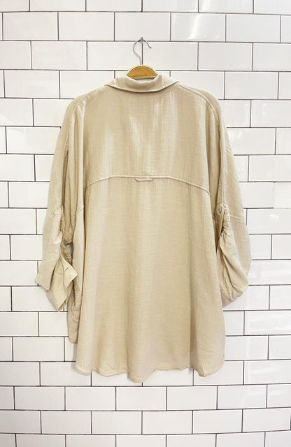 american eagle oversized textured shirt - good market thrift store