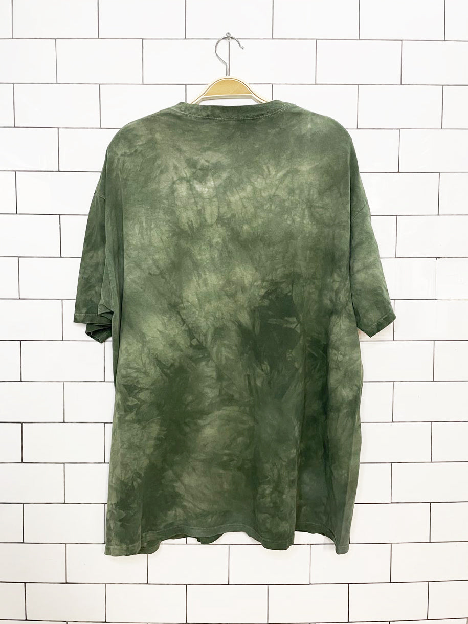 vintage 00s the mountain jaguar jungle tie dye tee