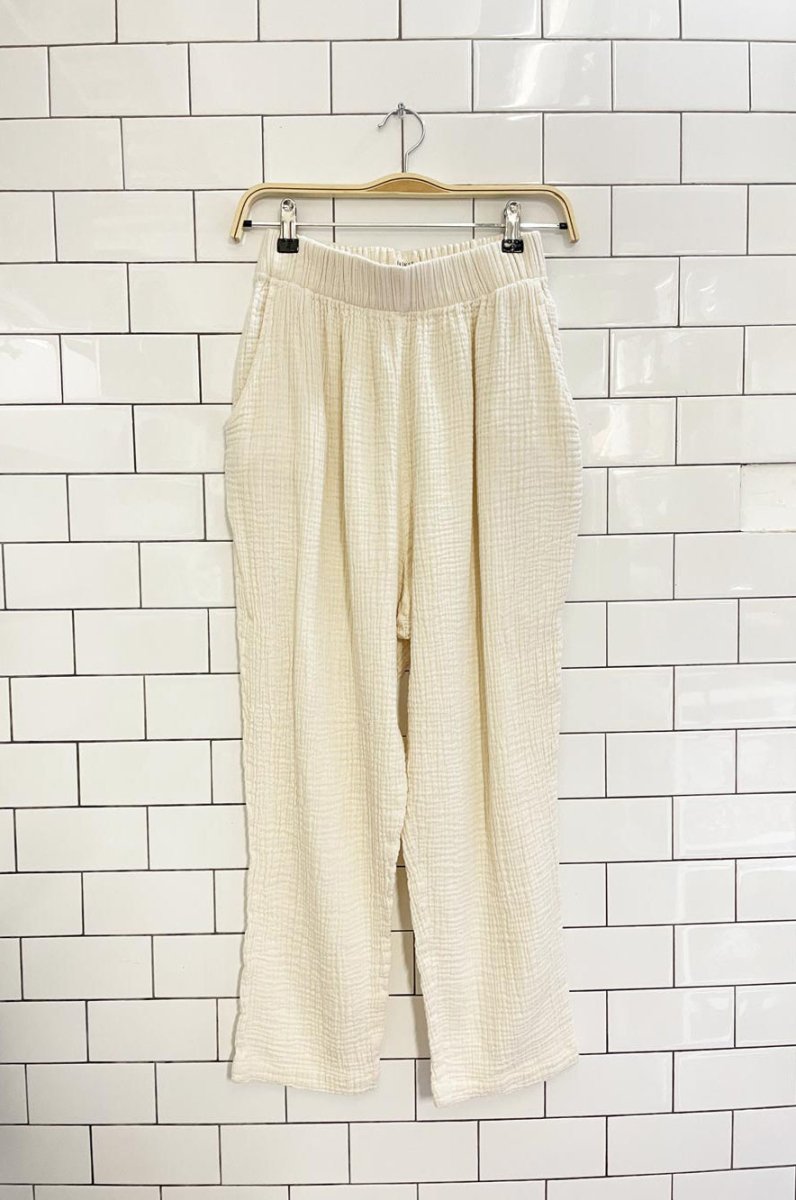 pokoloko ikikiz turkish gauze cotton pants - good market thrift store