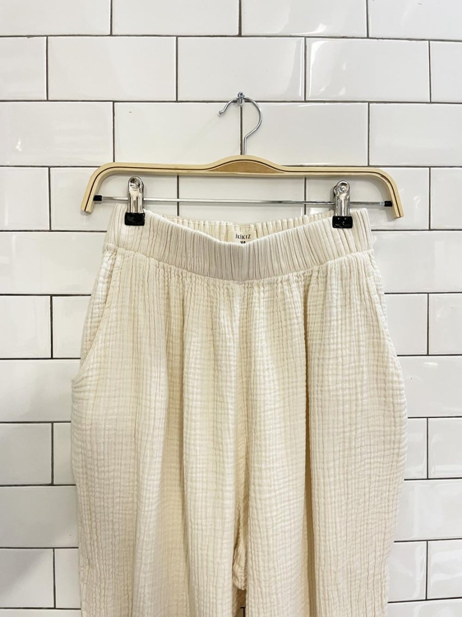 pokoloko ikikiz turkish gauze cotton pants - good market thrift store