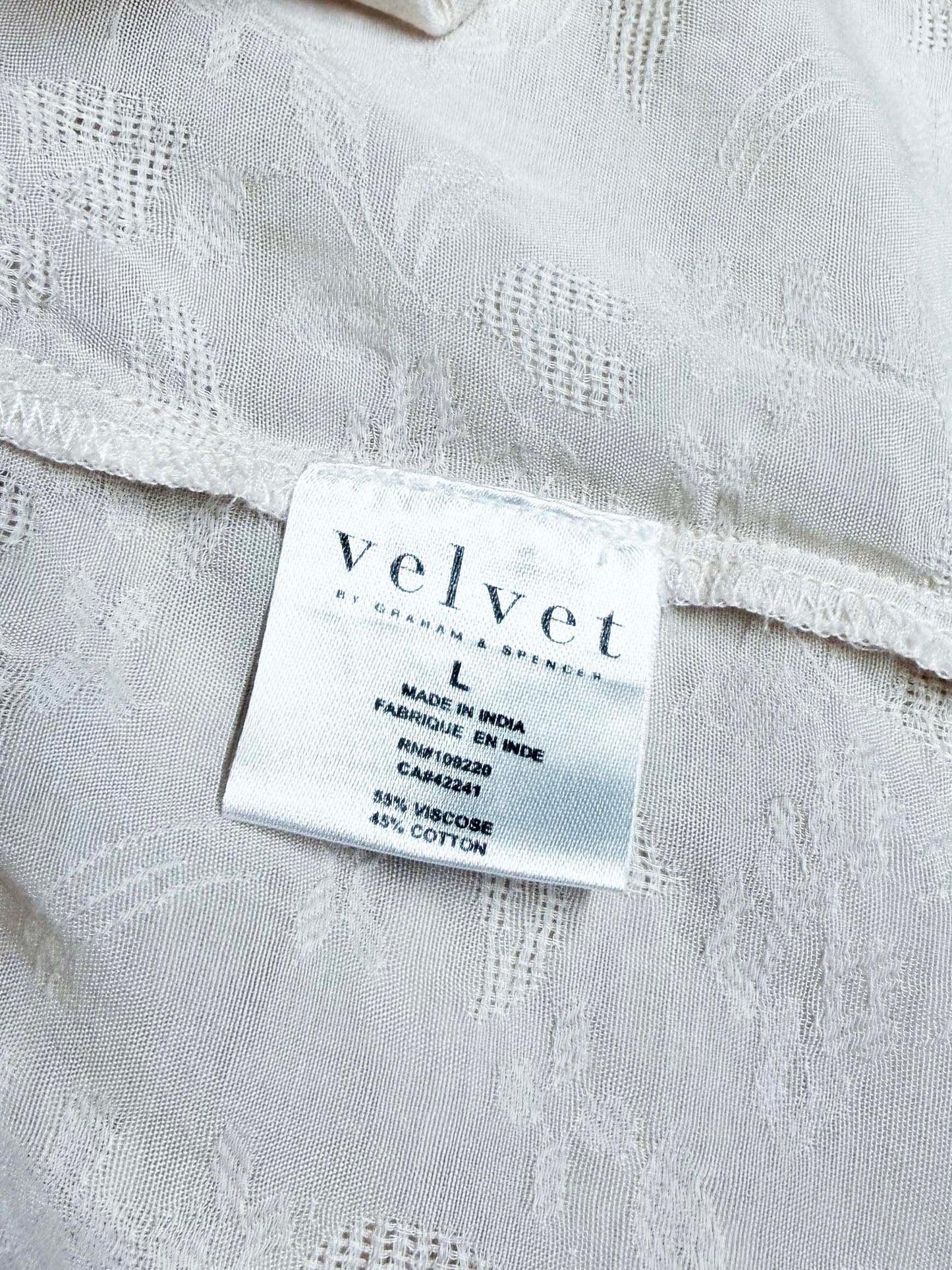 velvet by graham & spencer lace-insert balloon sleeve blouse | made in India | anthropologie