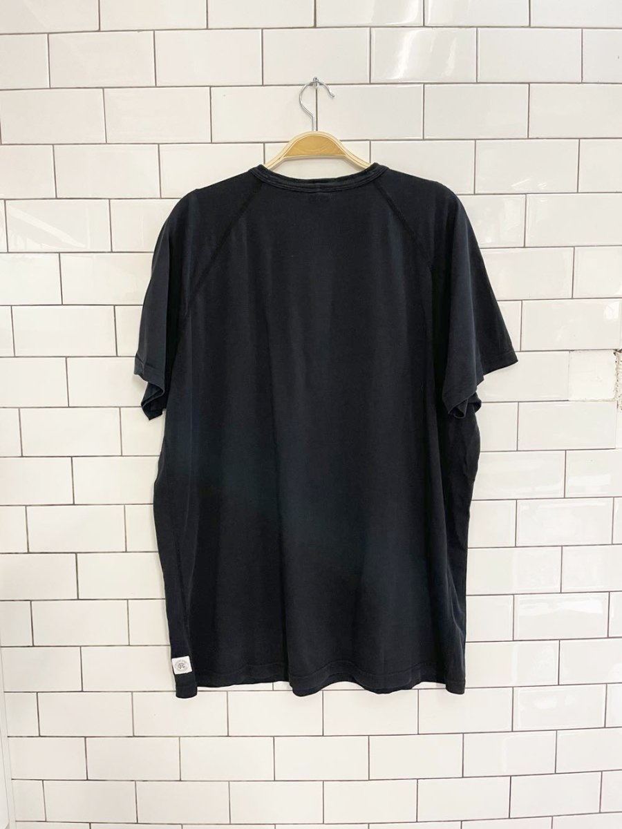 reigning champ 1/4 button relaxed tee - good market thrift store