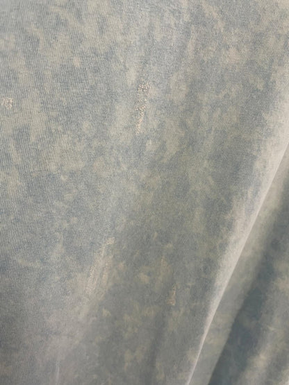 vintage gildan blue acid wash distressed tee - good market thrift store